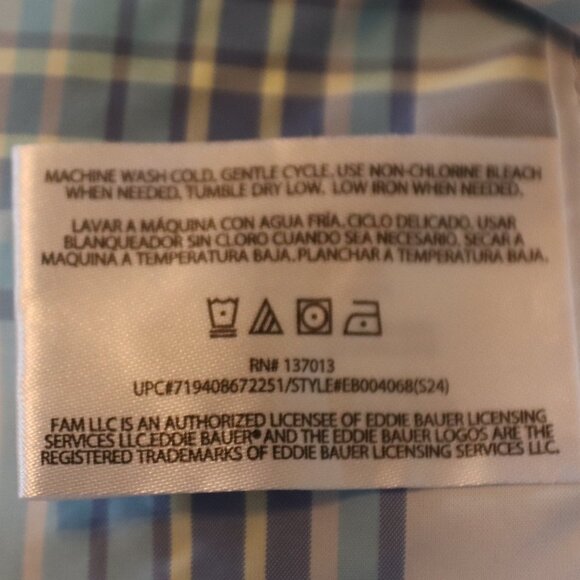 Eddie Bauer short sleeve Button down performance shirt size XXL - Picture 3 of 13